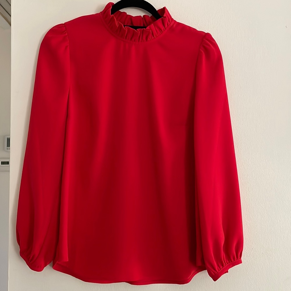 J. Crew Red Blouse Size Small NWT